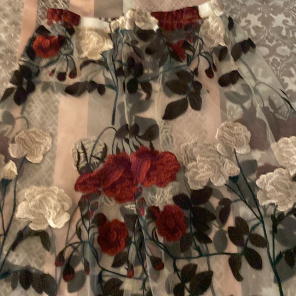 K-TOO Los Angeles Floral Sheer Pants size L - Picture 7 of 12